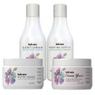 Kit Shampoo, Cond, Nutri-Shake e Creme Glacê Kah-Noa