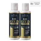 Kit Shampoo + Condicionador Alisante Blue Gold 100 ml - Salvatore