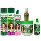 kit Shampoo, Condicionador, Ativador, Gelatina, Olél e Creme de pentear Muriel Umidiliz Alecrim E Ba