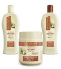 Kit Shampoo Condicionador Banho Creme Umectante Coco 500ML Oficial