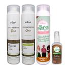 Kit Shampoo,Condicionador, Creme De Pentear e Óleo Finalizador Enleva Na Moral