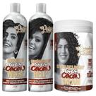 Kit Shampoo Condicionador E Creme De Pentear Pote Grande Soul Power Coco E Cacau Vegano Hidratação