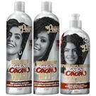 Kit Shampoo Condicionador E Creme De Pentear Soul Power Coco E Cacau Hidratação Capilar Vegano
