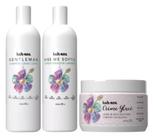 Kit Shampoo, Condicionador e Creme Glacê Leave-in Kah-Noa