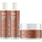 Kit Shampoo Condicionador E Esfoliante Em Pasta Scalp Care Apice Estimulante Capilar Vegano 300ml