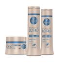 Kit Shampoo Condicionador e Máscara Antidanos Bendito Loiro Haskell 300ml