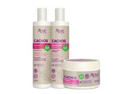 Kit Shampoo, Condicionador E Máscara Capilar Cachos Apice