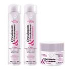 Kit Shampoo Condicionador E Mascara Com Vitaminas Naturais Vloss Cosméticos