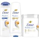 Kit Shampoo,condicionador E Máscara Dove Reconstrução 2 Em 1