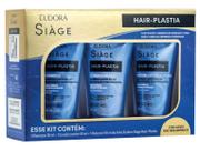 Kit Shampoo Condicionador e Máscara Eudora Siàge Hair-Plastia 50ml