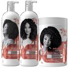 Kit Shampoo Condicionador E Mascara Soul Power Pro Acido Hialuronico Hidratante Vegano Grande