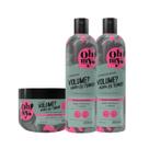 Kit Shampoo Condicionador e Máscara Volume Agora eu tenho! Oh My! 300ml Kit Shampoo Condicionador e Máscara Volume Agora eu tenho! Oh My! 300ml