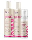 Kit Shampoo, Condicionador e mousse cachos - Apice