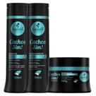 Kit Shampoo Condicionador Máscara Cachos Sim 300 ml Haskell