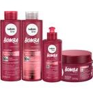 Kit Shampoo, Condicionador, Máscara e Creme De Pentear Salon Line S.O.S Bomba