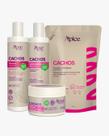 Kit Shampoo, Condicionador, máscara e Refil Ativador Cachos Apice