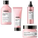 Kit Shampoo Condicionador Máscara e Spray Leave-in Loreal Vitamino Color