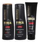Kit Shampoo Condicionador Máscara Força Com Pimenta