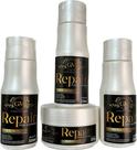 Kit Shampoo +Condicionador +Máscara + Leave in GM Cosméticos Profissionais