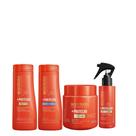 Kit shampoo, condicionador, spray, mascara - bio extratus +proteção