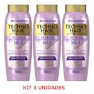 Kit Shampoo Desamarelador Matizante Gota Dourada Techno Hair com 3 unidades Kit Shampoo Desamarelador Matizante Gota Dourada Techno Hair com 3 unidades