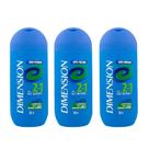 KIT Shampoo Dimension 2 em 1 Oleosos 200ml - 3 Unidades.