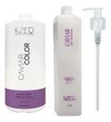 Kit Shampoo e Condicionador 1000ml Caviar Color Kpro Kit Shampoo e Condicionador 1000ml Caviar Color Kpro