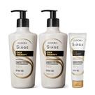 Kit Shampoo e Condicionador 400ml Leave In Reconstrução Reparação Cica Therapy Eudora Siàge