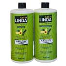Kit Shampoo e Condicionador Abacate e Bambu 1L Sallon Linda