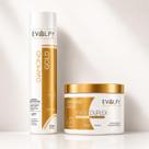 Kit shampoo e condicionador diamond gold - evolpy liss nutrição profunda antifrizz