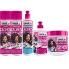 Kit Shampoo e Condicionador e Ativador e Creme de Pentear e Gelatina Muriel Umidiliz Teen Algodão Do