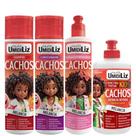kit Shampoo e Condicionador e Creme Pentear Muriel Umidiliz Melancia Kids 300g