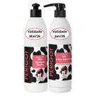 Kit Shampoo e Geléia Hidratante Milk Melancia 500ml para Pet Cães Gatos