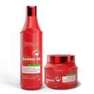 Kit Shampoo e Máscara Banho de Verniz Morango Forever Liss Kit Shampoo e Máscara Banho de Verniz Morango Forever Liss