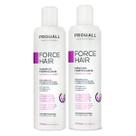 Kit Shampoo e Máscara Crescimento Force Hair 2x500ml ProHall Kit Shampoo e Máscara Crescimento Force Hair 2x500ml ProHall