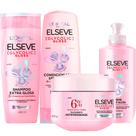 Kit Shampoo Elseve Glycolic Gloss, Condicionador Elseve Glycolic Gloss, Creme Para Pentear Elseve Glycolic Gloss e Creme De Tratamento Kit Shampoo Elseve Glycolic Gloss, Condicionador Elseve Glycolic Gloss, Creme Para Pentear Elseve Glycolic Gloss e Creme De Tratamento