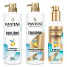 Kit Shampoo Equilíbrio 510ml + Condicionador Equilíbrio 510ml + Serum Equilíbrio 95ml Kit Shampoo Equilíbrio 510ml + Condicionador Equilíbrio 510ml + Serum Equilíbrio 95ml