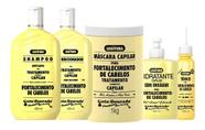 Kit Shampoo Fortalecimento Capilar Gota Dourada Com 5 Itens