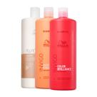 Kit Shampoo Fusion, Color Brilliance e Nutri Enrich Wella 1L Kit Shampoo Fusion, Color Brilliance e Nutri Enrich Wella 1L