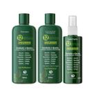 Kit Shampoo + Hidratante + Loção 180ml Tonificante 12 Ervas