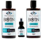 Kit Shampoo Máscara e Elixir Auxilia Crescimento e Fortalecer Cabelo Hidratação Nutrição Reconstrução Fibra