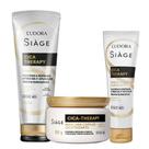 Kit Shampoo Máscara e Leave In Reconstrução Capilar Reparação Cica Therapy Restauração Eudora Siàge Kit Shampoo Máscara e Leave In Reconstrução Capilar Reparação Cica Therapy Restauração Eudora Siàge