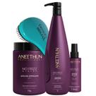 Kit Shampoo Máscara Leave-in Aneethun No Frizz Escova Beauty