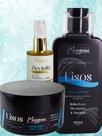 Kit shampoo, mascara linha lisos e serum reparador revitaliz maggioni