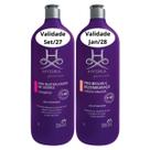 Kit Shampoo Neutralizador de Odores e Condicionador Pro Brilho e Desembaraço 1 Litro Pet Society