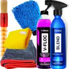 Kit Shampoo Neutro Concentrado Cera Liquida Pronto Uso Spray Blend
