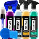 Kit Shampoo Neutro V-floc Revitalizador Verse Limpador Sintra Fast Cera Liquida Spray Tok Final Vonixx