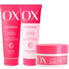 Kit Shampoo Ox Hidrata 400ml +Condicionador Ox Hidrata 400ml + Máscara De Tratamento Ox Hidrata 300g