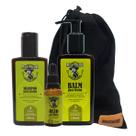Kit Shampoo para Barba + Balm para Barba + Oleo para Barba - Muchacho Citric + Saco de Tecido Muchacho