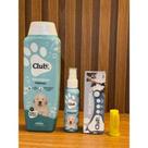 Kit Shampoo para Cachorro Filhote + Perfume + Gel dental + escova de dente de encaixe
